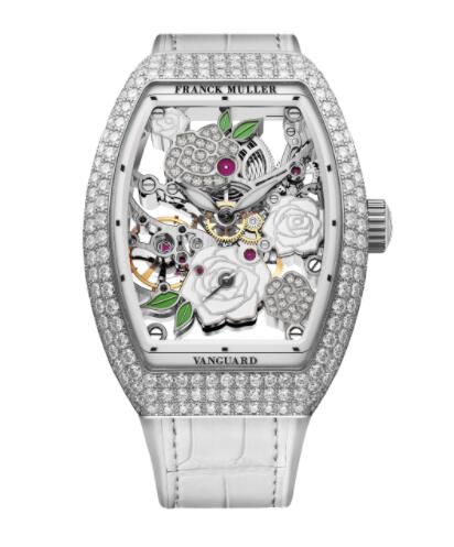 Franck Muller Vanguard Rose Skeleton Replica Watch V 32 S6 SQT ROSE D CD 2RO OG - BLC